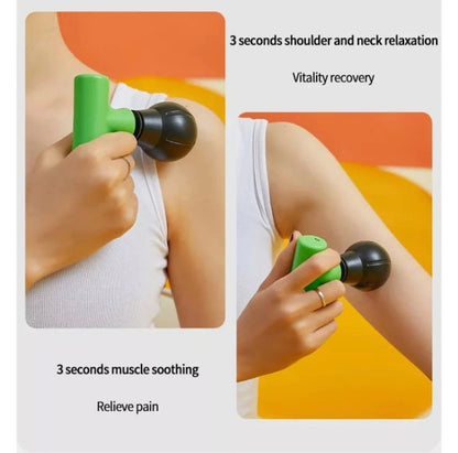 Blueide Mini rechargeable Fascial Gun Deep Muscle Massager (Random color)