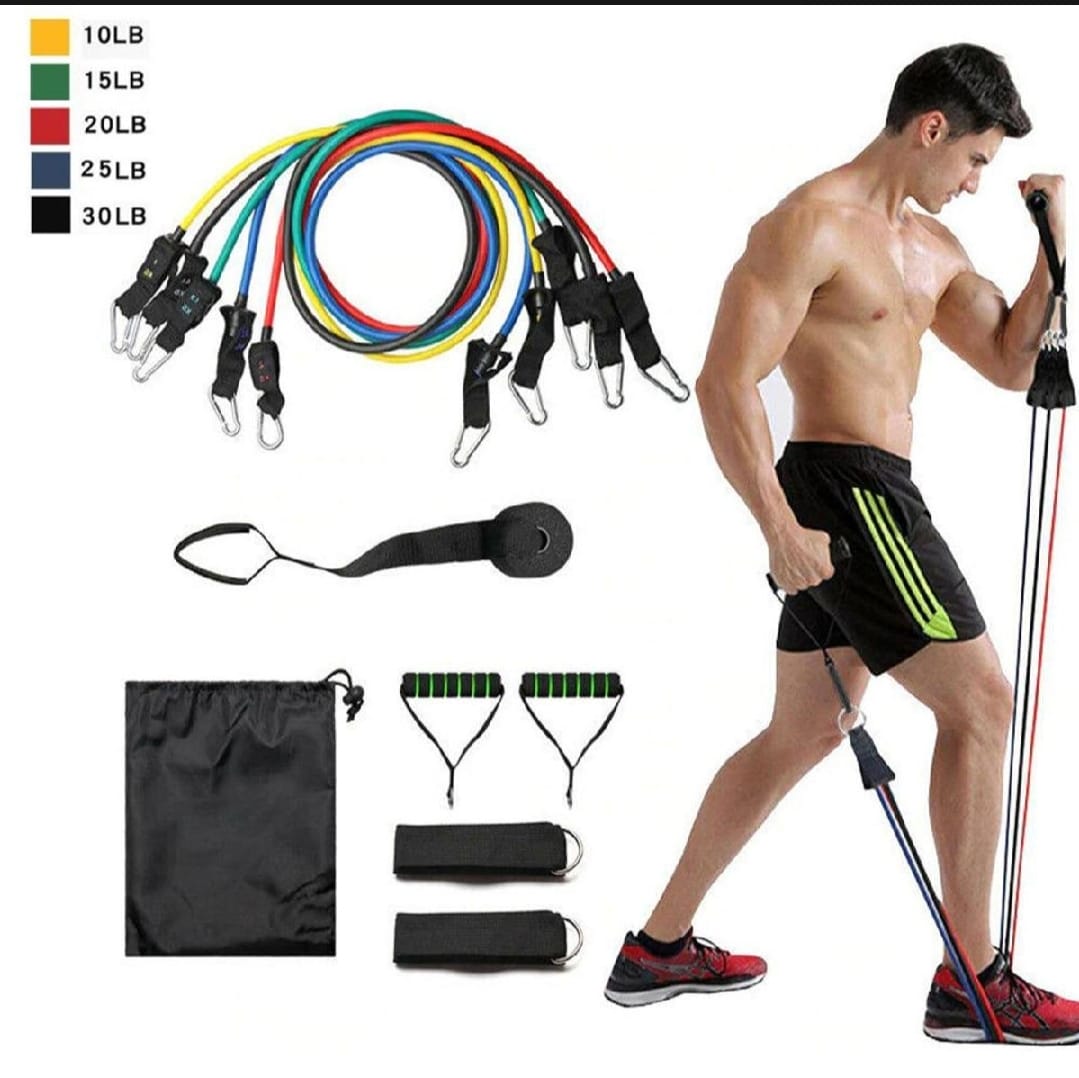1 1 Piece Power Resistance Band Set Strength Training Yoga Sports Fitness Band Equipment for Men and Women