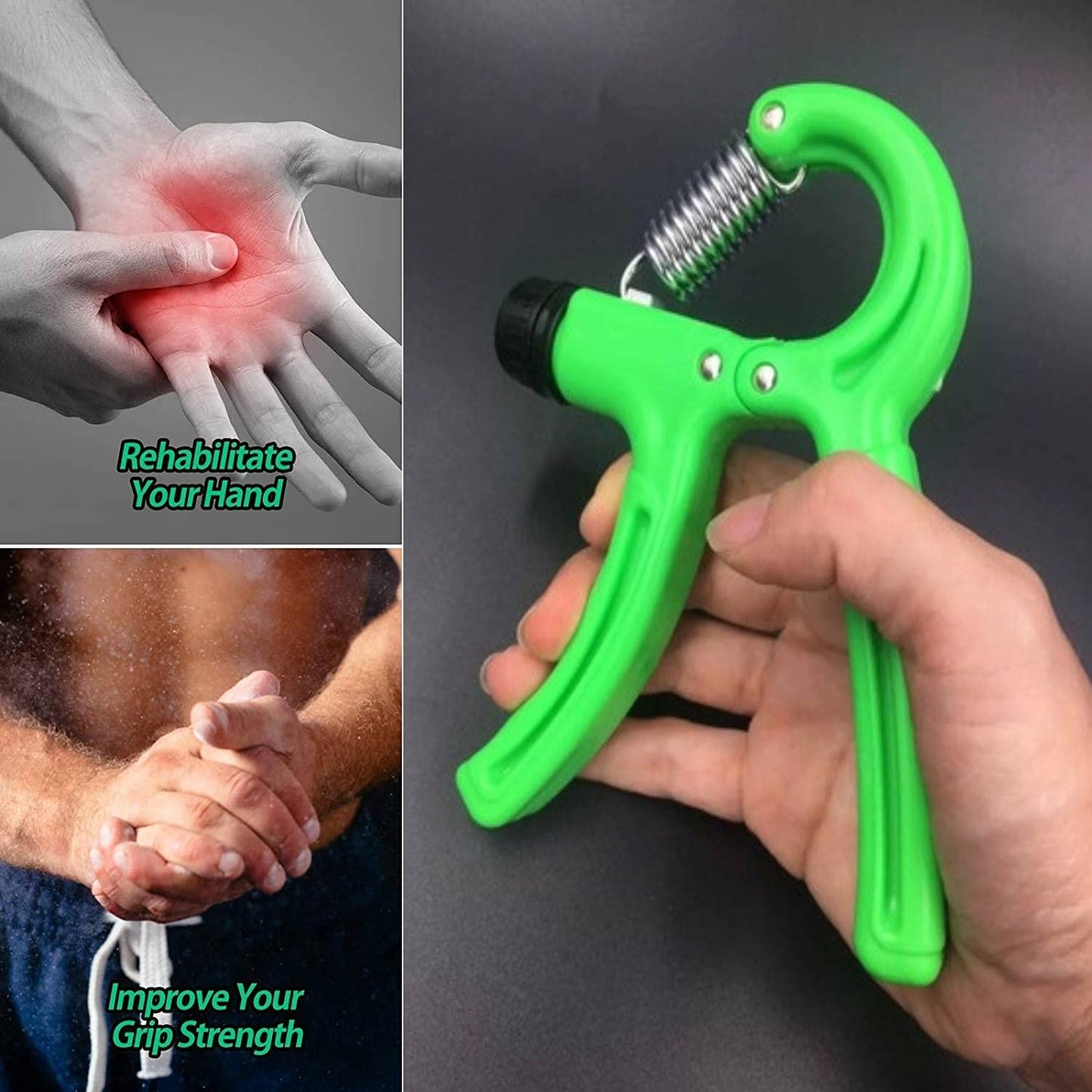 Simple Adjustable Hand Gripper Strengthener – Wrist & Forearm Workout Trainer - Random Color