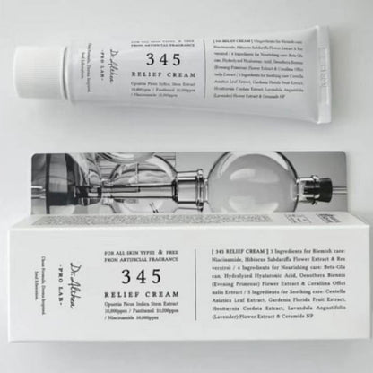 Dr Althea 345 Relief Cream Gentle Soothing Daily Skincare Made In Korea For Sensitive And Irritated Skin | 50ml