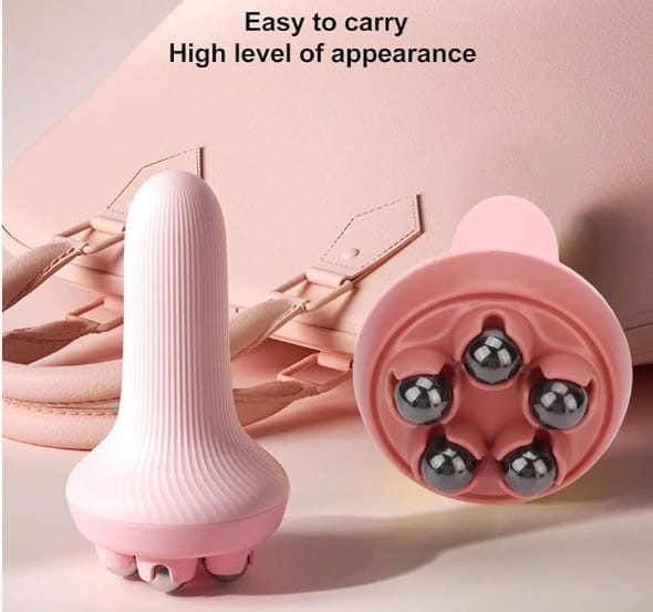 360 Roller Manual Hand Massager Handheld Massage Ball Full Body Pain Relief Neck Back Shoulder Leg And Foot (Random Color)