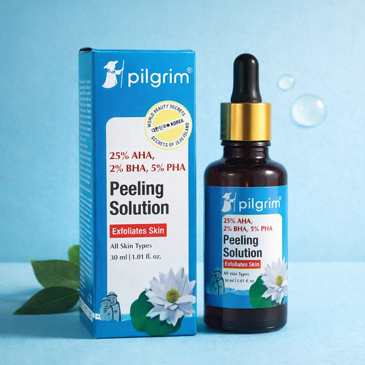 Pilgrim 25% AHA 2% BHA 5% PHA Peeling Solution Advanced Skin Exfoliating Serum - Skincare Product Designed For Exfoliation And Skin Routine - 30ML