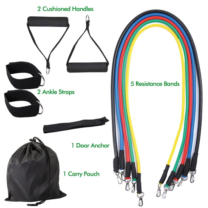 1 1 Piece Power Resistance Band Set Strength Training Yoga Sports Fitness Band Equipment for Men and Women