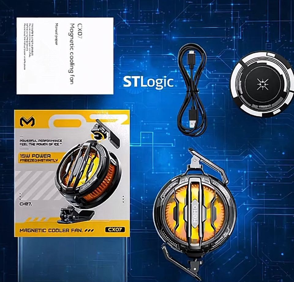 MEMO CX07 15W Magnetic Cooler Fan for Mobile Gaming – Powerful Performance