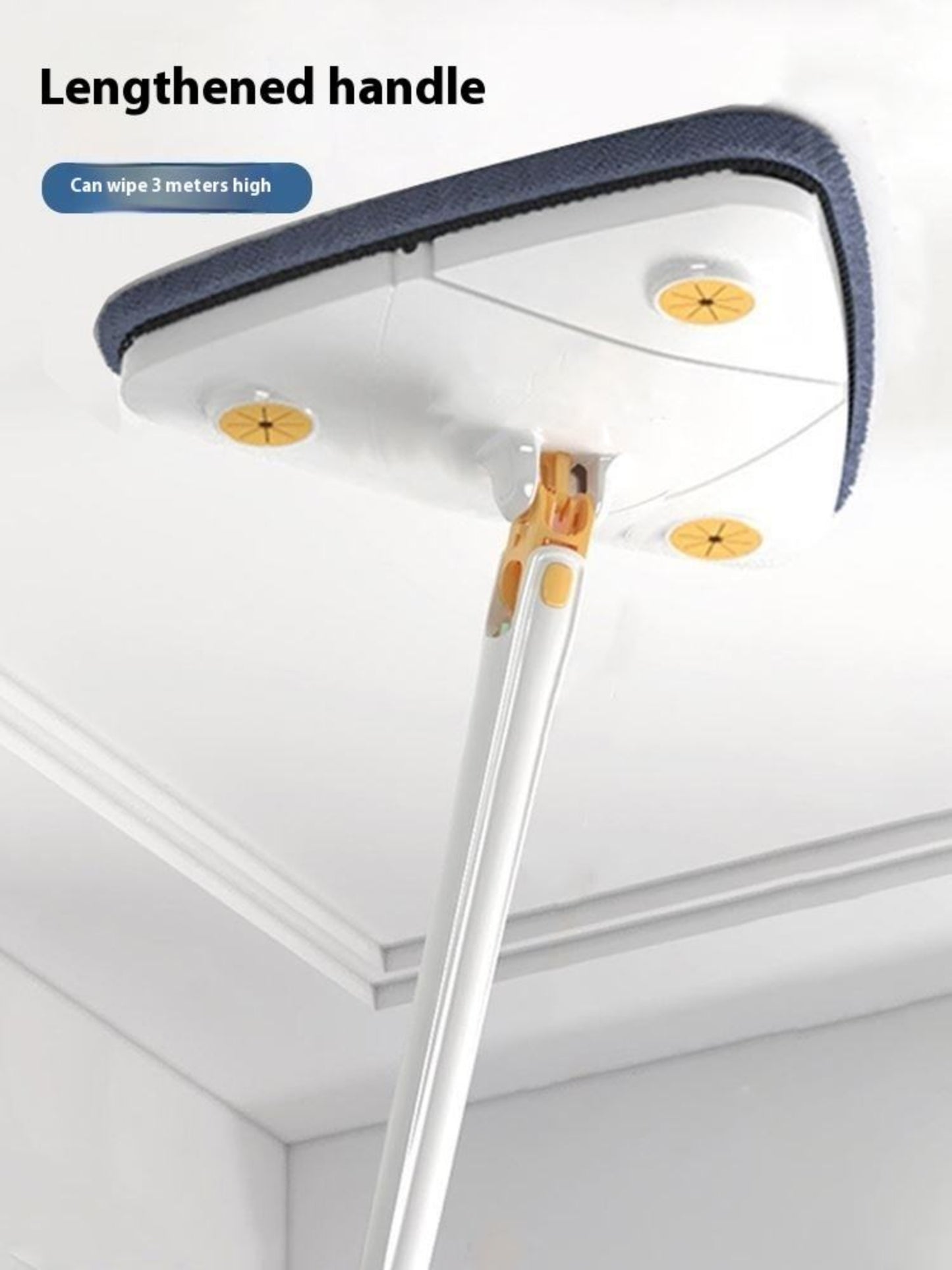 Royal's Triangle Shaped Microfiber Mop –Self-Wringing Floor Dust Mop
