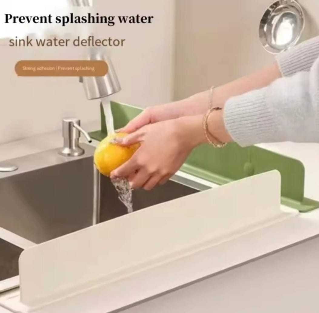 5-in-1 Ultimate Kitchen Cleaning & Sink Organizer Bundle – Faucet Extender, Soap Dispensing Scrubber, Faucet Caddy Rack, Splash Guard with suction cups & Mini Hand Squeeze Mop