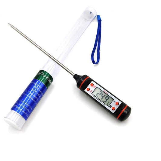 TP101 Digital Food Thermometer with Stainless Steel Probe | Kitchen BBQ Meat Cooking Baking Milk Oil Water Temperature Meter